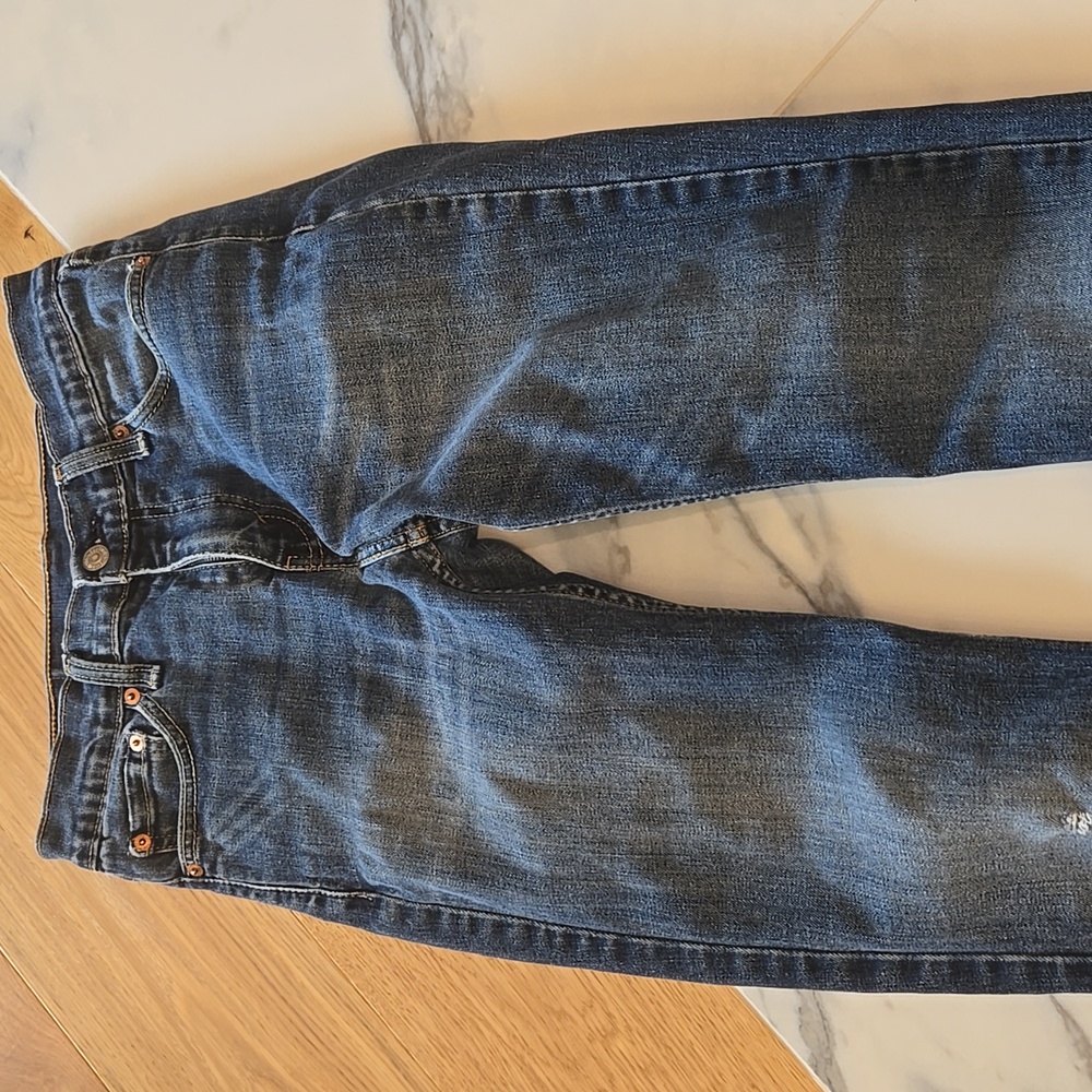 Levi's 511 Womens Straight Blue Jeans, W28 L30, GUC, Classic Look, Distressed - Picture 4 of 13